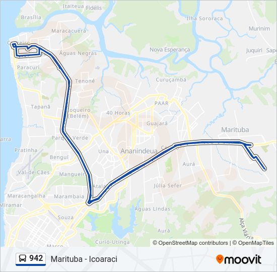 942 Bus Line Map