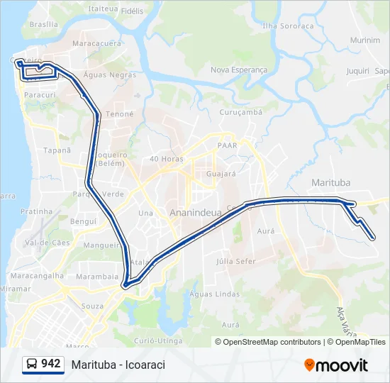 942 Bus Line Map