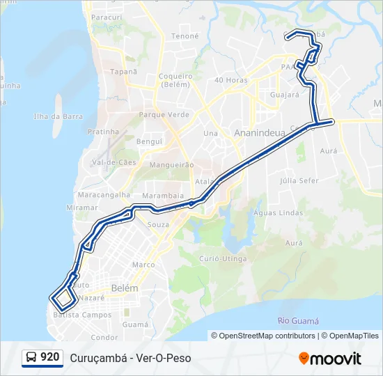 920 Bus Line Map