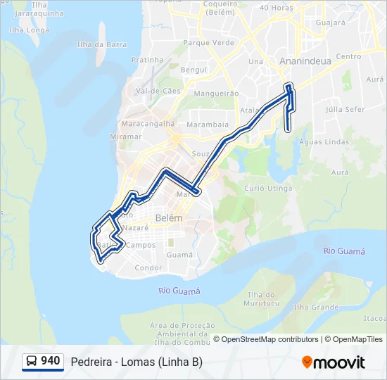 940 Bus Line Map