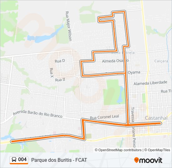 004 bus Line Map