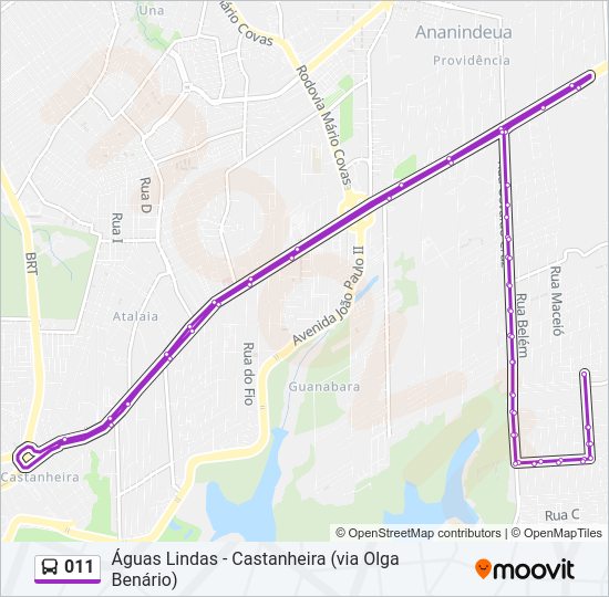 011 Bus Line Map