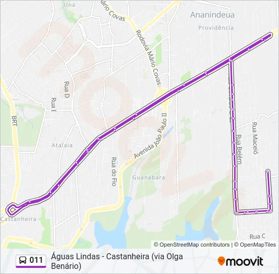 011 Bus Line Map
