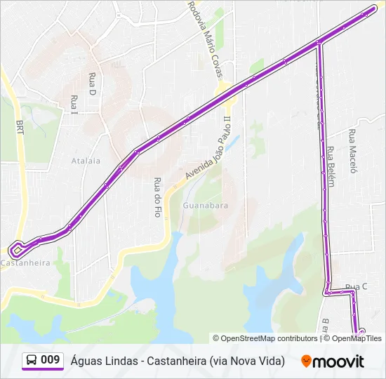 009 Bus Line Map