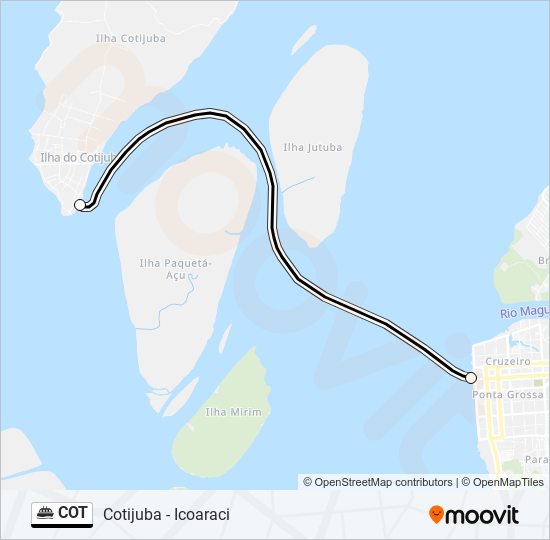 Mapa de COT de ferry