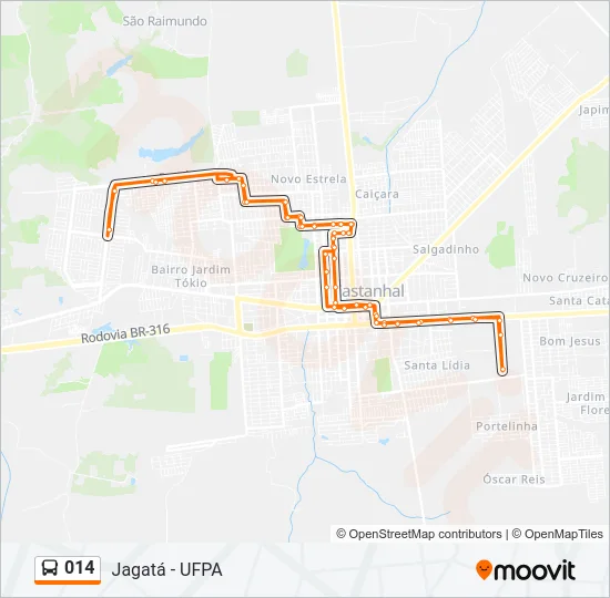 014 Bus Line Map