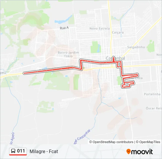 011 Bus Line Map