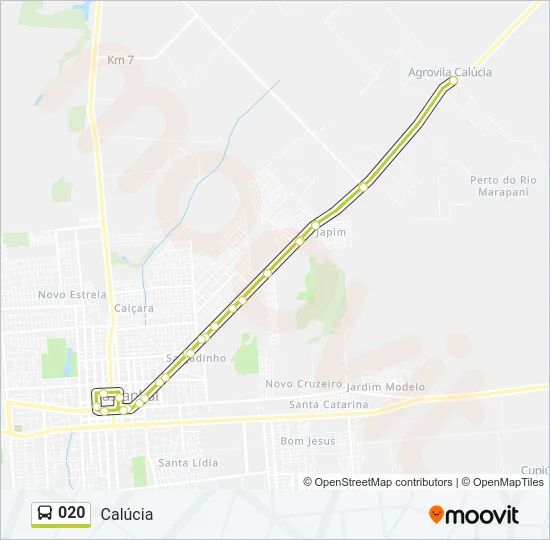 020 Bus Line Map