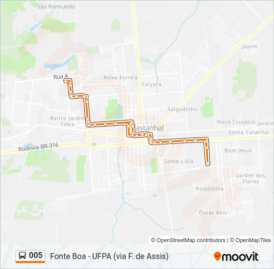005 Bus Line Map