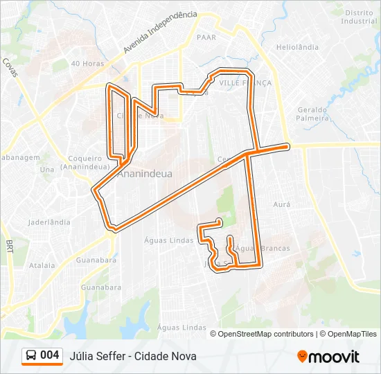 004 Bus Line Map