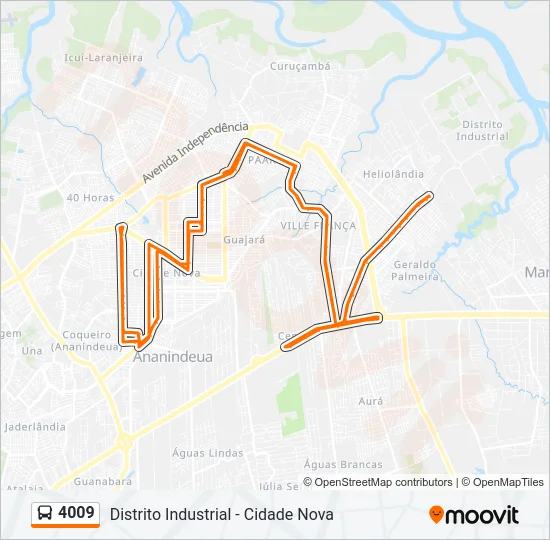 4009 Bus Line Map