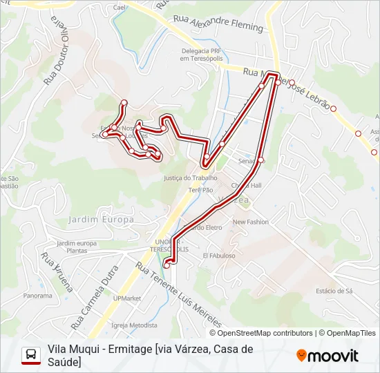 38A Bus Line Map