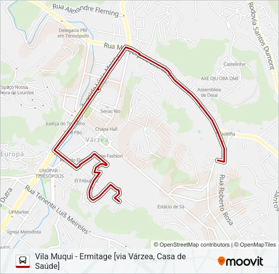 38A Bus Line Map