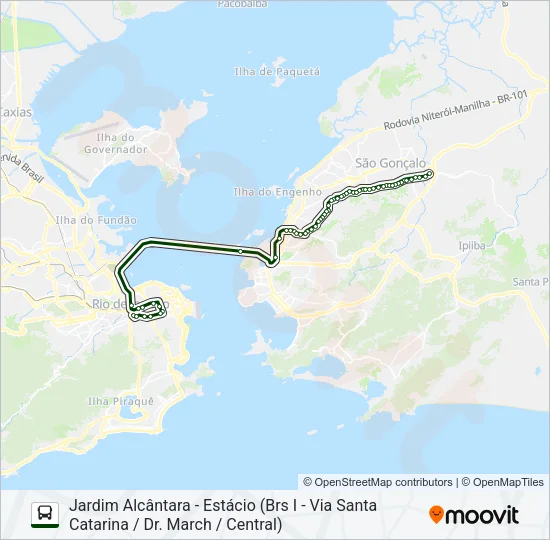 520 Bus Line Map