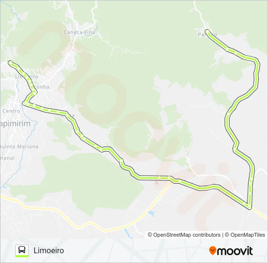 PARAÍSO - LIMOEIRO Bus Line Map