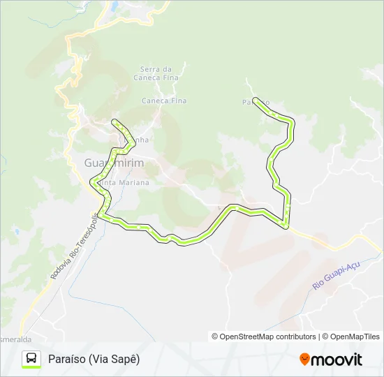 PARAÍSO - LIMOEIRO Bus Line Map
