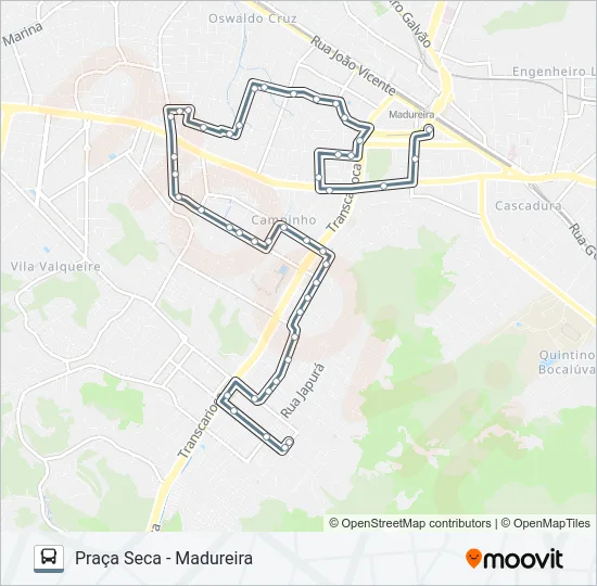 702 Bus Line Map