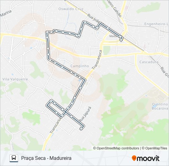 Mapa de 702 de autobús