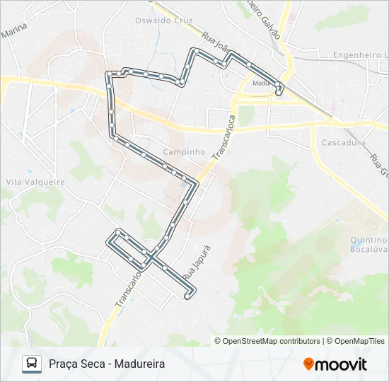 702 Bus Line Map
