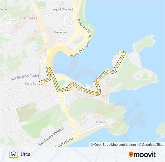Mapa da linha 513 de ônibus
