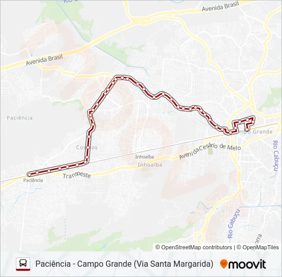 842 Bus Line Map