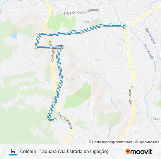831SV Bus Line Map