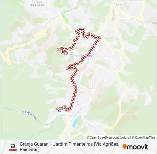 13D Bus Line Map