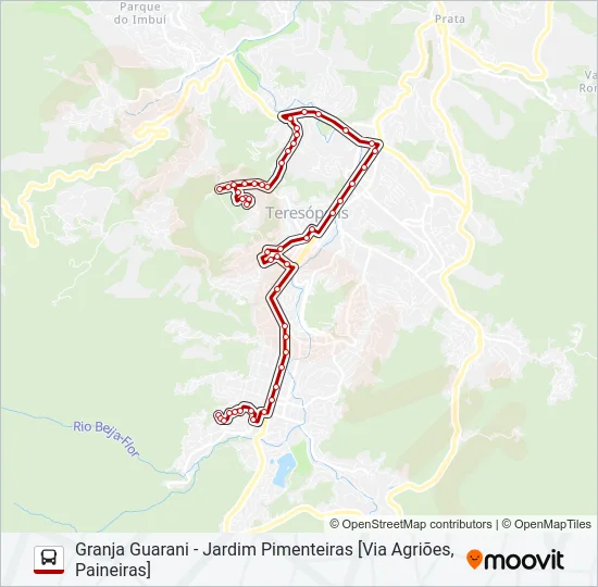13D Bus Line Map