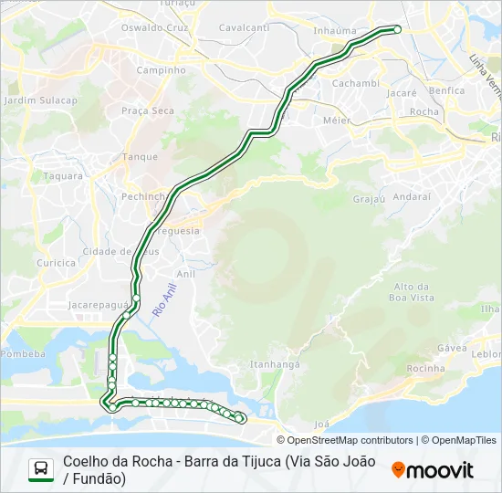 410T Bus Line Map
