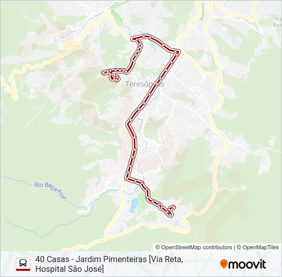 12D Bus Line Map
