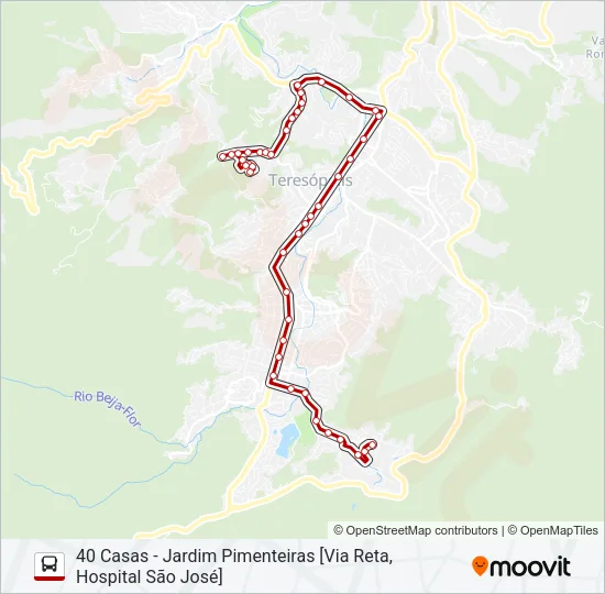 12D Bus Line Map