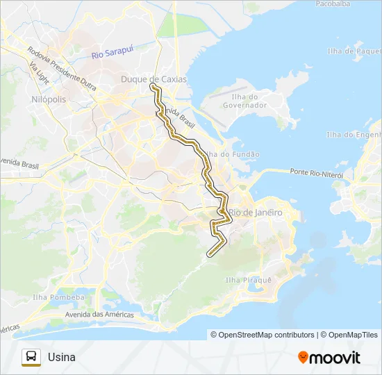 488L Bus Line Map