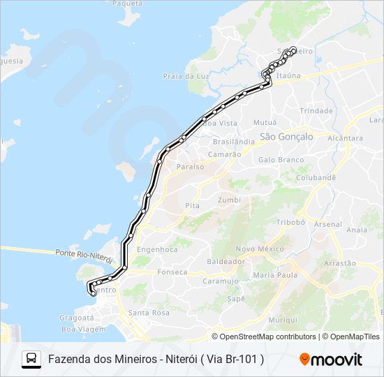 Mapa de 519M de autobús