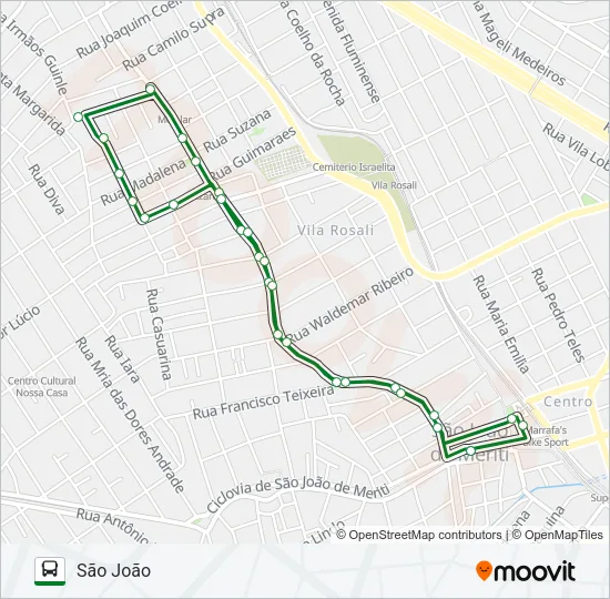 7011 Bus Line Map