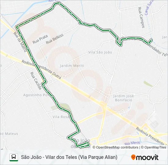 7003 Bus Line Map