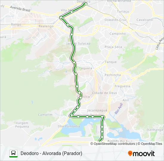 52 Bus Line Map