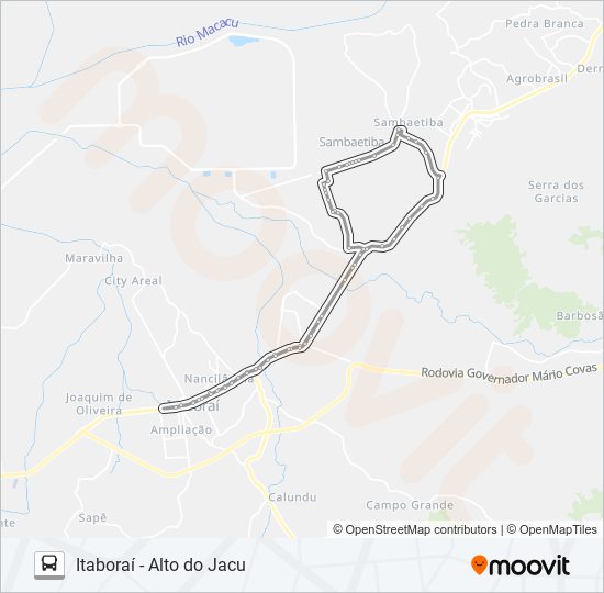 38 bus Line Map