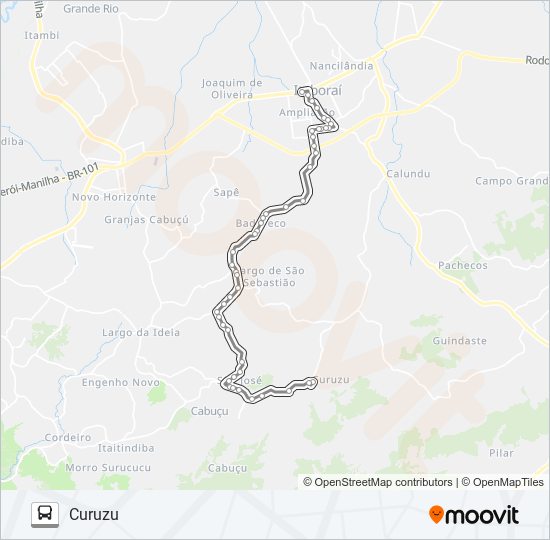 70 bus Line Map