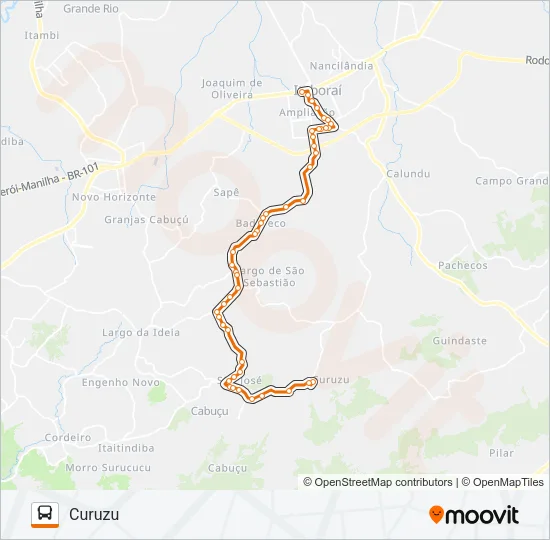 70 Bus Line Map