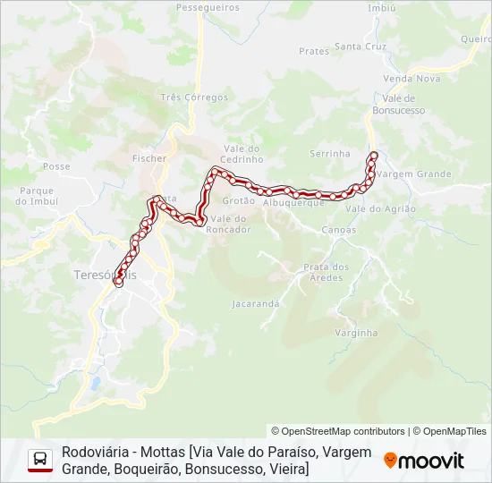 72C Bus Line Map