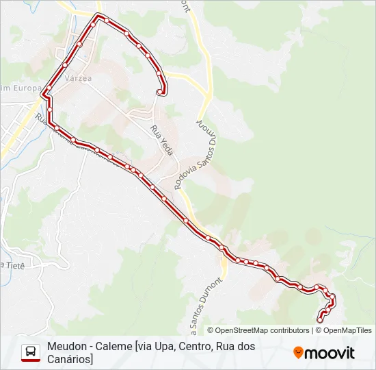 97D Bus Line Map