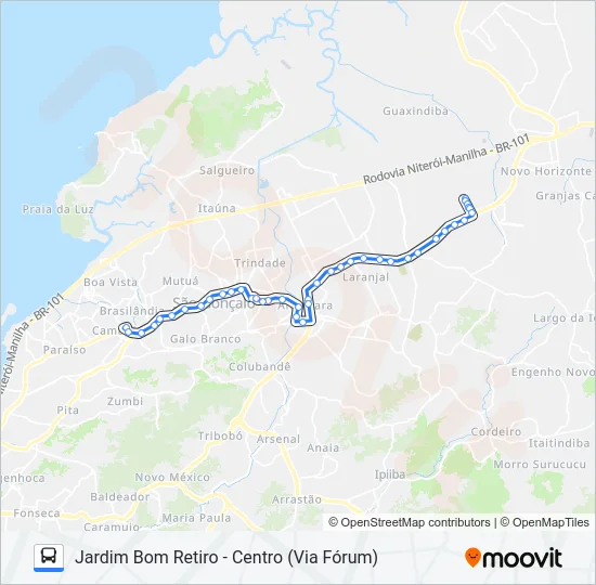 21 Bus Line Map