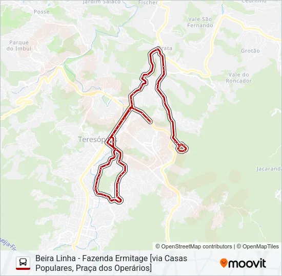 20B Bus Line Map