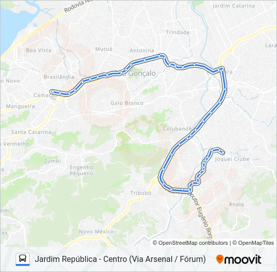 43 Bus Line Map