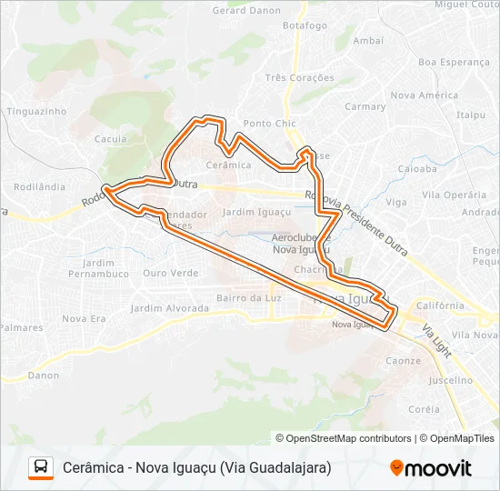 103B Bus Line Map