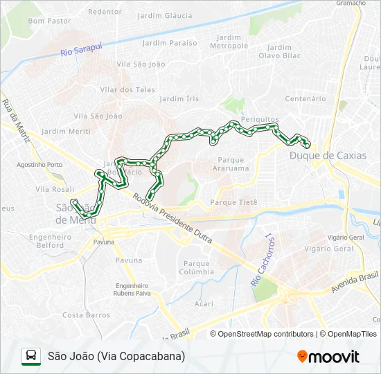 141I Bus Line Map