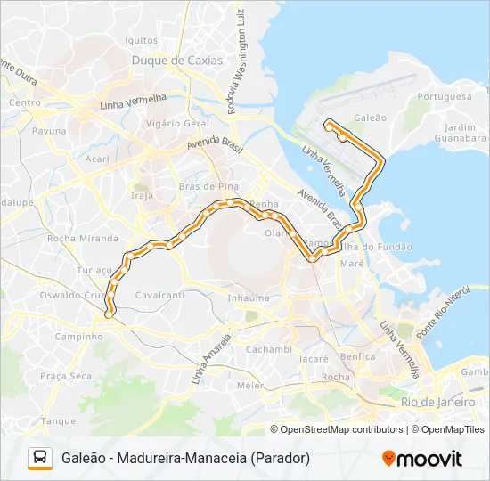 42 Bus Line Map
