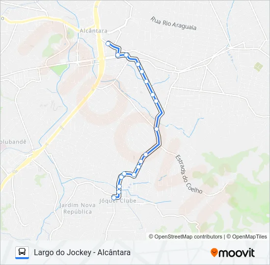 15B Bus Line Map