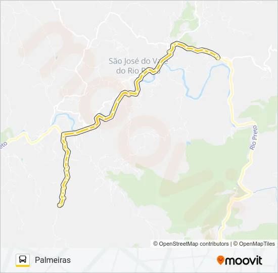PALMEIRAS - BOA VISTA Bus Line Map