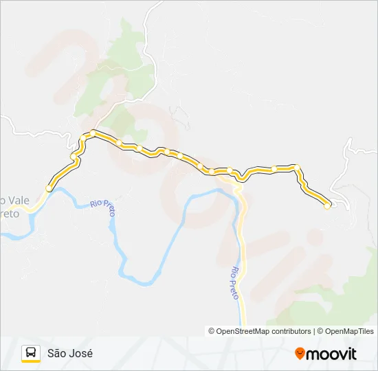 CAPELA - SÃO JOSÉ Bus Line Map
